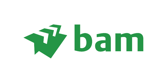 Logo van BAM Bouw en techniek